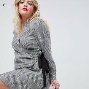 ASOS Curve Patterned wrap dress